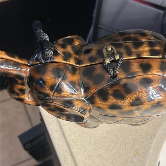 Timmy Woods Brown Elephant Clutch